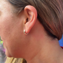 Load image into Gallery viewer, 18k Gold Filled Plain Extra Small Huggie Earring

