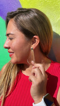 Load image into Gallery viewer, 18k Gold Filled Delicate, Fish Fin Like Earrings
