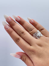 Load image into Gallery viewer, 925 Sterling Silver Large Engraved Butterfly Ring
