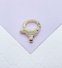 Load image into Gallery viewer, 18k Gold Filled Plain Crab Claw Clasp
