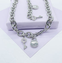 Load image into Gallery viewer, 18K Goldfilled Chunky Oval Link Charm Bracelet, Necklace or Set
