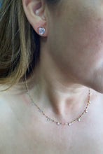 Load image into Gallery viewer, 18k Gold Filled Sophisticated Satellite Choker With Dangling CZ Stones
