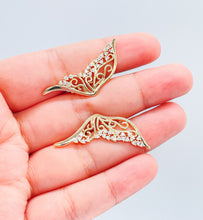 Load image into Gallery viewer, 18k Gold Filled Butterfly Earring With Zirconia Stones
