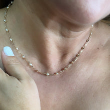 Load image into Gallery viewer, 18k Gold Filled Diamond Shaped Gold Guard With Small Round Pearl Set
