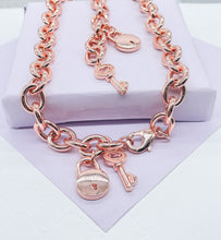 Load image into Gallery viewer, 18K Goldfilled Chunky Oval Link Charm Bracelet, Necklace or Set
