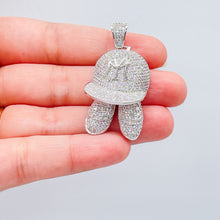 Load image into Gallery viewer, 18k Gold Filled Micro Pavê Large Baseball Cap with shoes Pendant
