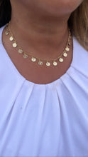 Load image into Gallery viewer, 18k GoldFilled Charm Necklace And Bracelet Set With Mini Medallion Charms
