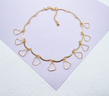 Load image into Gallery viewer, 18k Gold Filled Dainty Heart Charm Anklet

