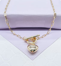 Load image into Gallery viewer, 18K Gold Filled Puffy Baby Heart Choker
