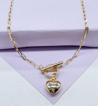 Load image into Gallery viewer, 18K Gold Filled Puffy Baby Heart Choker
