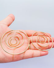 Load image into Gallery viewer, Very Light And Sturdy 18k Gold Filled Plain Thin Endless Hoop Earrings, Dainty
