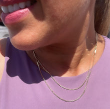 Load image into Gallery viewer, 18k Gold Filled 1.6mm Dainty Flat Beaded Chain
