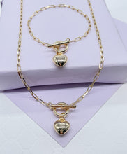 Load image into Gallery viewer, 18K Gold Filled Puffy Baby Heart Choker
