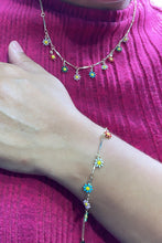 Load image into Gallery viewer, 18k Gold Filled Colorful Enamel Flower Set

