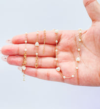 Load image into Gallery viewer, 18k Gold Filled Heart Shaped Faux Pearl Set
