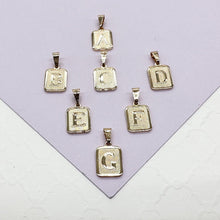 Load image into Gallery viewer, 18k Gold Filled Plain Initial Pendant
