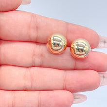 Load image into Gallery viewer, 18k Gold Filled XL Plain Ball Stud Earring
