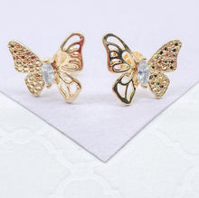 Load image into Gallery viewer, 18k Gold Filled Dainty Butterfly Set
