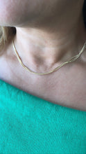 Load image into Gallery viewer, 18k Gold Filled 3 In 1 Flat Snake Link Chain

