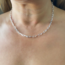 Load image into Gallery viewer, Silver Filled 16 Inch Paper Clip Chains Available in 3 Sizes
