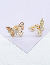 Load image into Gallery viewer, 18k Gold Filled Dainty Butterfly Set

