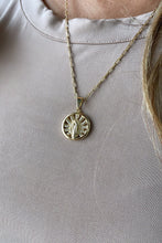 Load image into Gallery viewer, 18k Gold Filled Solid Guadalupe Pendant With CZ see through rows
