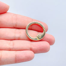 Load image into Gallery viewer, 18k Gold Filled Extra Large Smooth Clasp Madd for Jewlery Making
