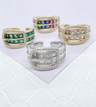 Load image into Gallery viewer, 18k Gold Filled 18k Gold Filled Belt Style Adjustable Ring
