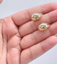 Load image into Gallery viewer, 18k Gold Filled Chunky Smooth Tear Drop Earring
