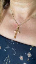 Load image into Gallery viewer, 18k Gold Filled Smooth Dainty See Through Cross
