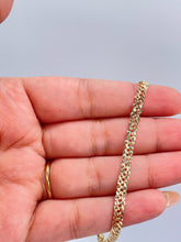 Load image into Gallery viewer, 18k Gold Filled 4mm Unisex Smooth Double Cuban Link Bracelet
