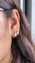 Load image into Gallery viewer, 18k Gold Filled Plain Smooth Huggie Hoop Earrings In Four Sizes
