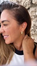 Load image into Gallery viewer, 18k Gold Filled Oval Shape Smooth Plain Huggie Hoop Earring Available in 2 Sizes
