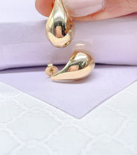 Load image into Gallery viewer, 18k Gold Filled Chunky Smooth Tear Drop Earring

