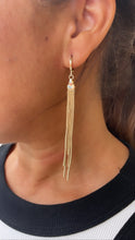 Load image into Gallery viewer, 18k Gold Filled Dangling earring with Individual Cable Chain Links
