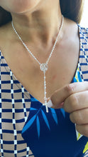 Load image into Gallery viewer, 18k Gold Filled Rosary Chain Necklace: St Jude Medallion &amp; Crucifix
