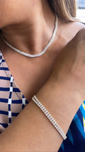Load image into Gallery viewer, 18k Gold Filled Cubic Zirconia Tennis Choker Bracelet Set
