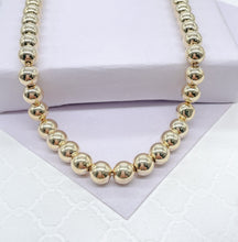 Load image into Gallery viewer, 18k Gold Filled Beaded Bracelet: 8mm Ball Bead Women's Jewelry
