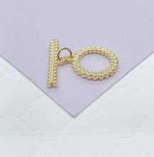 Load image into Gallery viewer, 18k Gold Filled Toggle Clasps Available in Various Styles Made for Jewlery Making
