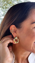 Load image into Gallery viewer, 18k Gold Filled Doubled Layered Soft Angled Earrings
