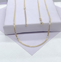 Load image into Gallery viewer, 18k Gold Filled Snake Chain Necklace: 2mm Flat Braid, 16 Inch
