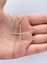 Load image into Gallery viewer, 18k Gold Filled Cross Pendant: Dainty Religious Jewelry

