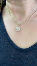 Load image into Gallery viewer, 18k Gold Filled St Benedict Pendant: Engraved Catholic Charm
