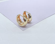 Load image into Gallery viewer, 18k Gold Filled Hoop Earrings: Small Teardrop Shape, 6mm
