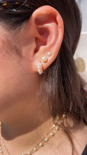 Load image into Gallery viewer, 18k Gold Filled Simulated Pearl Stud Earrings: Dainty Jewelry Supplies
