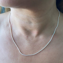Load image into Gallery viewer, 18k Gold Filled Snake Chain: 1mm Round Textured Necklace Supplies
