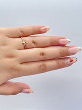 Load image into Gallery viewer, 18k Goldfilled Micro CZ Ring with Marquise Cut Stone In Center, Minimalist Ring, Dainty Ring, Princess Ring, Statement Piece
