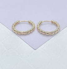 Load image into Gallery viewer, 18k Gold Filled Tiny 2mm Large Dainty Hoop Earring
