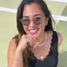 Load image into Gallery viewer, 18k Gold Filled 8mm Round Link Chain Necklace and Bracelet
