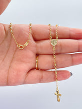 Load image into Gallery viewer, 18k Gold Filled Dainty Bead Fashion Rosary Necklace
